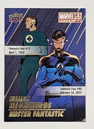 Mr. Fantastic "Humble Beginnings" Upper Deck 2021 Marvel Comic Card HB-5