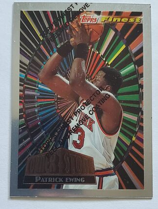 Patrick Ewing Topps Finest 1995 "Cornerstone" NBA Card #CS3 New York Knicks