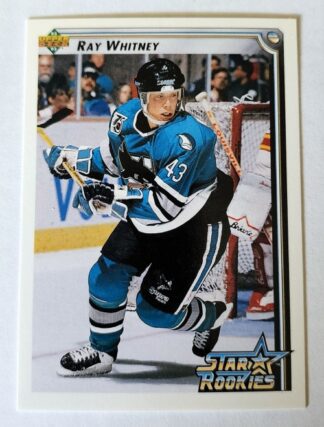 Ray Whitney Upper Deck 1992 NHL Trading Card #407 San Jose Sharks