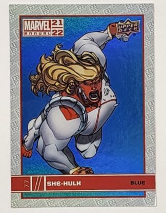 She-Hulk Blue Upper Deck 2021 Marvel Comic Card #77