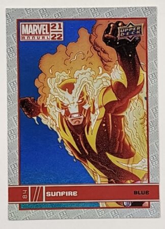 Sunfire Blue Upper Deck 2021 Marvel Comic Card #84