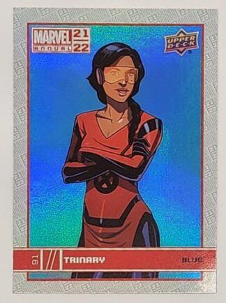 Trinary Blue Upper Deck 2021 Marvel Comic Card #91