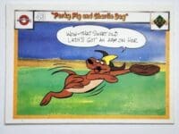 Upper Deck 1990 #43 "Porky Pig and Charlie Dog" Looney Tunes