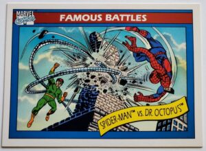 Spider-Man -vs-Dr. Octopus Marvel 1990 Impel Marketing Card #93