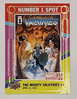 The Mighty Valkyries #1 Upper Deck 2021 Marvel Comic Number 1 Spot #N1S-7