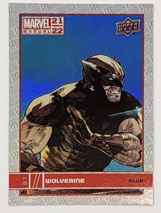 Wolverine Blue Upper Deck 2021 Marvel Comic Card #97