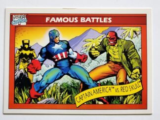 Captain America vs The Red Skull Marvel 1990 Impel Marketing Comic Card #97