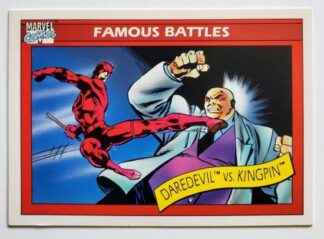 Daredevil vs Kingpin Marvel 1990 Impel Marketing Comic Card #95