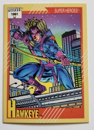 Hawkeye Marvel Impel Marketing 1991 Card #20