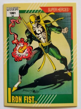 Iron Fist Marvel Impel Marketing 1991 Card #28