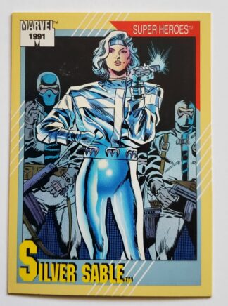 Silver Sable Marvel Impel Marketing 1991 Card #21