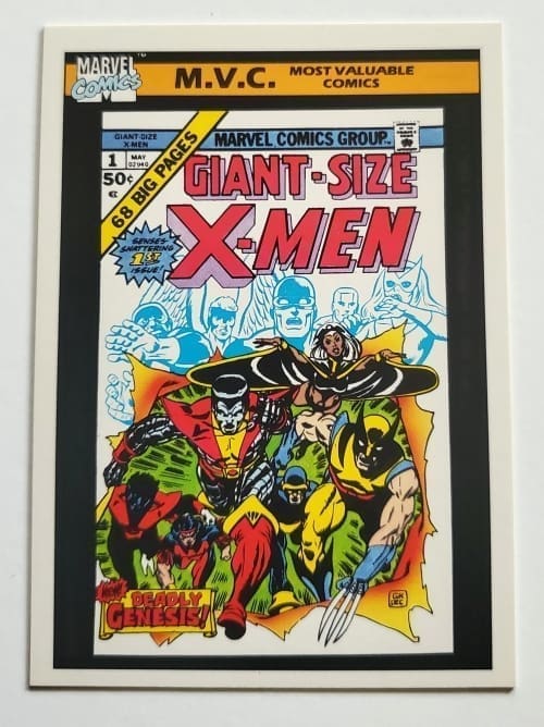 Giant-Size X-Men Issue #1 "M.V.C" Marvel 1990 Comic Card #132